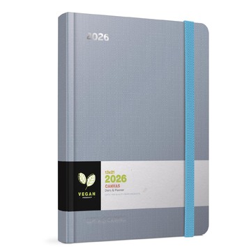 2026 ΗΜΕΡΟΛΟΓΙΟ ΗΜΕΡΗΣΙΟ 13x21cm CANVAS ΦΥΜΕ ΜΠΛΕ ΜΕ ΛΑΣΤΙΧΟ 626121350 (UNIPAP)