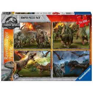RAVENSBURGER ΠΑΖΛ 4x100 ΤΕΜΑΧΙΩΝ JURASSIC PARK 06976