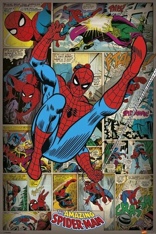 ΔΙΑΚΟΣΜΗΤΙΚΗ ΑΦΙΣΑ SPIDERMAN RETRO 61x91,5cm PP32743 (4)