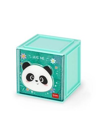 LEGAMI STATIONERY ΚΟΥΤΙ ΑΠΟΘΗΚΕΥΣΗΣ ΓΡΑΦΕΙΟΥ ΜΕ ΑΥΤΟΚΟΛΛΗΤΑ HUG ME PANDA SBX0002