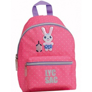 LYC SAC ΤΣΑΝΤΑ ΝΗΠΙΑΓΩΓΕΙΟΥ LITTLE LILLY LINE ΡΟΖ ΜΕ ΜΕ ΛΑΓΟΥΔΑΚΙ 52573