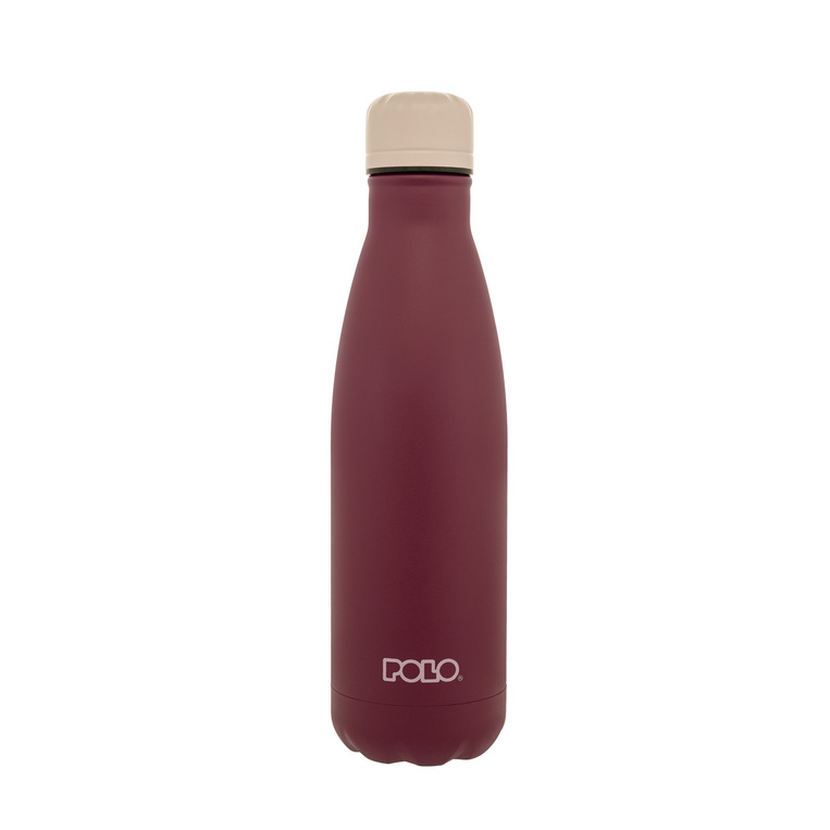POLO ΠΑΓΟΥΡΙ ΜΠΟΥΚΑΛΙ ΘΕΡΜΟΣ STAINLESS STEEL 500ml DOS 4 ΜΠΟΡΝΤΩ ΜΕ ΓΚΡΙ ΚΑΠΑΚΙ 949004 3324