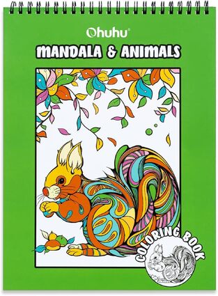 OHUHU COLORING BOOK MANDALA ANIMALS 83000 63