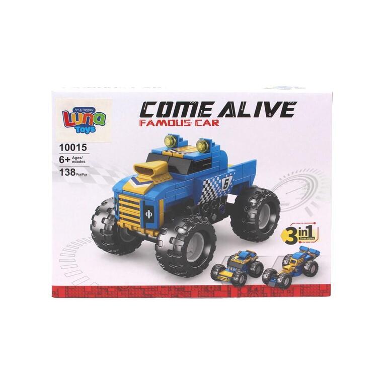 LUNA COME ALIVE FAMOUS CAR ΤΟΥΒΛΑΚΙΑ ΟΧΗΜΑΤΑ TRANSFORM 3 ΣΕ 1 138τεμ 10015 000623319