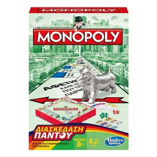 HASBRO ΕΠΙΤΡΑΠΕΖΙΟ ΠΑΙΧΝΙΔΙ ΤΑΞΙΔΙΟΥ GRAB AND GO MONOPOLY 10020