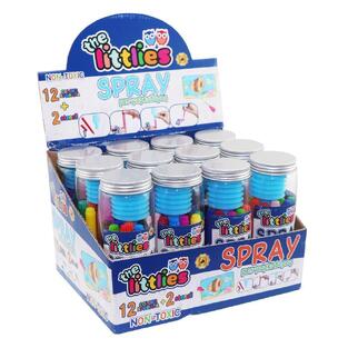 THE LITTLIES ΜΑΡΚΑΔΟΡΟΙ ΣΠΡΕΙ 12 ΧΡΩΜΑΤΑ 2 ΣΤΕΝΣΙΛ NON TOXIC 646528