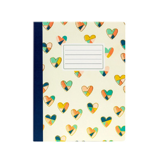 PUKKA PAD ΤΕΤΡΑΔΙΟ ΒΙΒΙΟΔΕΤΗΜΕΝΟ 19x24cm CARPE DIEM FLORAL LOVE ΒΕΡΑΜΑΝ ΑΝΟΙΚΤΟ ΜΕ ΚΑΡΔΙΕΣ 70φ 9096