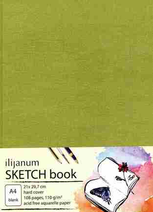 SKETCH BOOK ΒΙΒΛΙΟΔΕΤΗΜΕΝΟ A4 (21x29,7cm) 108 ΛΕΥΚΑ ΦΥΛΛΑ 105gr ΠΡΑΣΙΝΟ ΕΞΩΦΥΛΛΟ 0329528