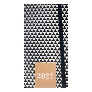 2027 ΗΜΕΡΟΛΟΓΙΟ ΕΒΔΟΜΑΔΙΑΙΟ ΑΤΖΕΝΤΑ 8x16cm BLACK AND WHITE ΤΡΙΓΩΝΑ ΜΕ ΛΑΣΤΙΧΟ 587892 (TESORO)
