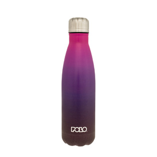 POLO ΠΑΓΟΥΡΙ ΜΠΟΥΚΑΛΙ ΘΕΡΜΟΣ STAINLESS STEEL 500ml GRADIENT 4 ΜΩΒ ΦΟΥΞΙΑ 949004 8415