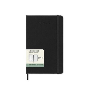 2026 2027 ΗΜΕΡΟΛΟΓΙΟ MOLESKINE LARGE (13x21cm) HARD COVER BLACK WEEKLY DIARY (ΕΒΔΟΜΑΔΙΑΙΟ ΗΜΕΡΟΛΟΓΙΟ 18ΜΗΝΟ)