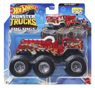 MATTEL HOT WHEELS MONSTER TRUCKS BIG RIGS 5 ALARM ΝΤΑΛΙΚΑ ΜΕ 6 ΡΟΔΕΣ HWN86 / HWN94