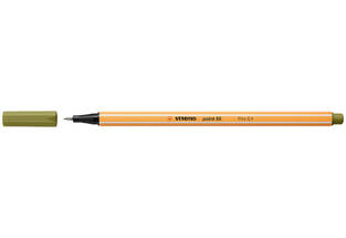 STABILO POINT ΜΑΡΚΑΔΟΡΑΚΙ 88 37 MUD GREEN NEW ΠΡΑΣΙΝΟ ΛΑΔΙ 0.4mm