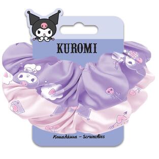 KUROMI SCRUNCHIES ΛΑΣΤΙΧΑΚΙΑ ΜΑΛΛΙΩΝ ΣΕΤ 2τεμ 490155