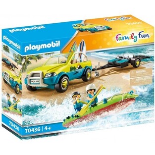 PLAYMOBIL FAMILY FUN ΑΥΤΟΚΙΝΗΤΟ ΜΕ ΑΝΟΙΧΤΗ ΟΡΟΦΗ ΚΑΙ ΚΑΝΟ 70436