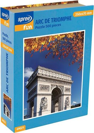 SPREE FUN ΠΑΖΛ 500 ΤΕΜΑΧΙΩΝ 35x47cm ARC DE TRIOMPHE ΣΕ ΚΟΥΤΙ ΜΕ ΣΧΗΜΑ ΒΙΒΛΙΟ SP69021