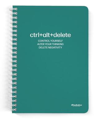 DASKALOU ΤΕΤΡΑΔΙΟ ΣΠΙΡΑΛ A4 (21x29,7cm) 7 ΘΕΜΑΤΩΝ 210φ SLOGAN CONTROL ALT DELETE (SOFT TOUCH ΕΞΩΦΥΛΛΟ)