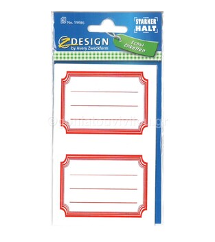 AVERY Z DESIGN ΕΤΙΚΕΤΕΣ ΤΕΤΡΑΔΙΩΝ ΑΥΤΟΚΟΛΛΗΤΕΣ ΚΛΑΣΣΙΚΕΣ ΚΟΚΚΙΝΕΣ 12τεμ 59686
