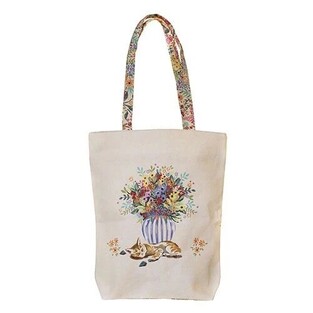 KIUB ΥΦΑΣΜΑΤΙΝΗ ΤΣΑΝΤΑ ΜΕ ΧΕΡΟΥΛΙΑ 36x40x15cm BOHEME 54SACCP60H01