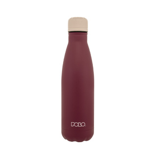 POLO ΠΑΓΟΥΡΙ ΜΠΟΥΚΑΛΙ ΘΕΡΜΟΣ STAINLESS STEEL 500ml DOS 4 ΜΠΟΡΝΤΩ ΜΕ ΓΚΡΙ ΚΑΠΑΚΙ 949004 3324
