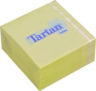 3M TARTAN ΑΥΤΟΚΟΛΛΗΤΑ ΧΑΡΤΑΚΙΑ ΚΥΒΟΣ 7676CY 7,6x7,6cm ΚΙΤΡΙΝΑ 400φ