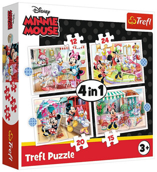TREFL ΠΑΖΛ 4 ΣΕ 1 (12/15/20/24 ΤΕΜΑΧΙΩΝ) MINNIE MOUSE 81734355