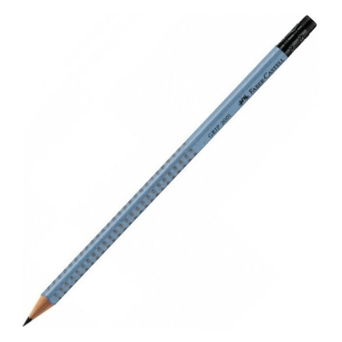 FABER CASTELL ΜΟΛΥΒΙ ΜΕ ΓΟΜΑ GRIP 2001 ΜΠΛΕ ΡΑΦ BLUE RAF HB 100180446