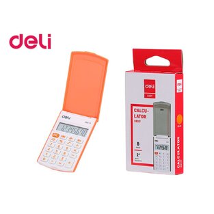 DELI ΑΡΙΘΜΟΜΗΧΑΝΗ EASY PROTECT 8 ΨΗΦΙΩΝ ΜΕ ΚΑΠΑΚΙ ΠΟΡΤΟΚΑΛΙ E39217