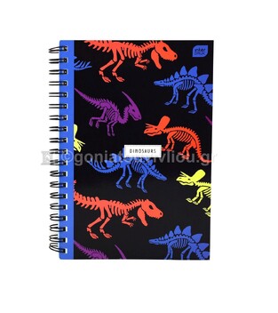 INTERDRUK ΤΕΤΡΑΔΙΟ ΣΠΙΡΑΛ 17x25cm 5 ΘΕΜΑΤΩΝ 125φ BOYS ΜΑΥΡΟ ΜΕ ΣΚΕΛΕΤΟΥΣ ΑΠΟ ΔΕΙΝΟΣΑΥΡΟΥΣ