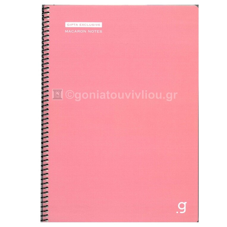 UNIPAP GIPTA ΤΕΤΡΑΔΙΟ ΣΠΙΡΑΛ A4 (21x29,7cm) 1 ΘΕΜΑΤΟΣ 30φ ΠΕΡΦΟΡΕ MACARON ΣΟΜΟΝ 35700
