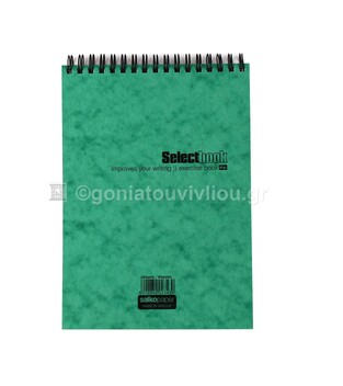 SALKO ΜΠΛΟΚ ΣΠΙΡΑΛ 14x21cm ΜΕ ΓΡΑΜΜΕΣ 60φ SELECT ΠΡΑΣΙΝΟ 2343