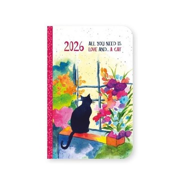 2026 ΗΜΕΡΟΛΟΓΙΟ ΑΤΖΕΝΤΑ ΕΒΔΟΜΑΔΑ ΣΕ ΔΥΟ ΣΕΛΙΔΕΣ ΜΕΣΑΙΑ 7x10,5cm ΚΑΛΛΙΤΕΧΝΙΚΗ c ΓΑΤΑ ΣΤΟ ΠΑΡΑΘΥΡΟ 61021 (ΛΙΝΑΡΔΑΤΟΣ)