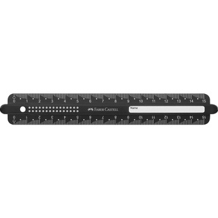 FABER CASTELL ΧΑΡΑΚΑΣ 15cm GRIP ΜΑΥΡΟ 12310894