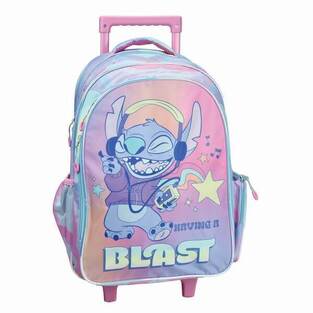 GIM ΣΧΟΛΙΚΗ ΤΣΑΝΤΑ ΣΑΚΙΔΙΟ TROLLEY ΤΡΟΛΕΙ ΔΗΜΟΤΙΚΟΥ STITCH HAVING A BLAST 34201074
