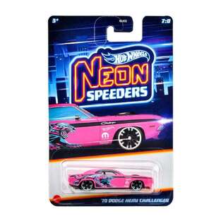 MATTEL HOT WHEELS NEON SPEEDERS AYTOKINHTAKI 70 DODGE HEMI CHALLENGER HLH72 / JBY98