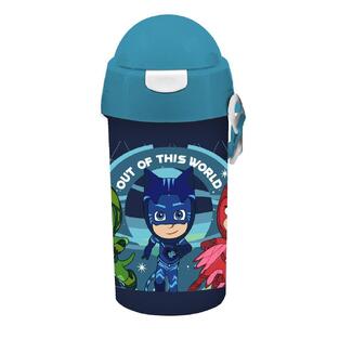 ΠΑΓΟΥΡΙ ΠΛΑΣΤΙΚΟ ΜΕ ΚΑΛΑΜΑΚΙ 500ml PJ MASKS ΓΑΛΑΖΙΟ ΚΑΠΑΚΙ 484262