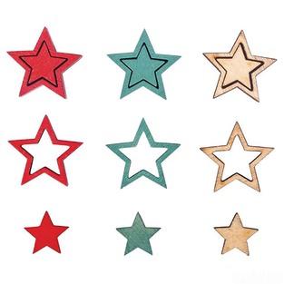 RAYHER ΞΥΛΙΝΑ ΜΙΚΡΑ ΑΣΤΕΡΙΑ ΣΕΤ 24ΤΜΧ 4446288000