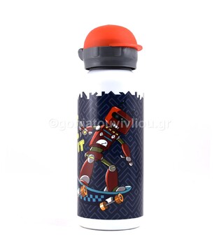 LAKEN ΠΑΓΟΥΡΙ ΜΕΤΑΛΛΙΚΟ POLOPRINT 450ml ΛΕΥΚΟ ΜΠΛΕ ΜΕ ΡΟΜΠΟΤ 948002