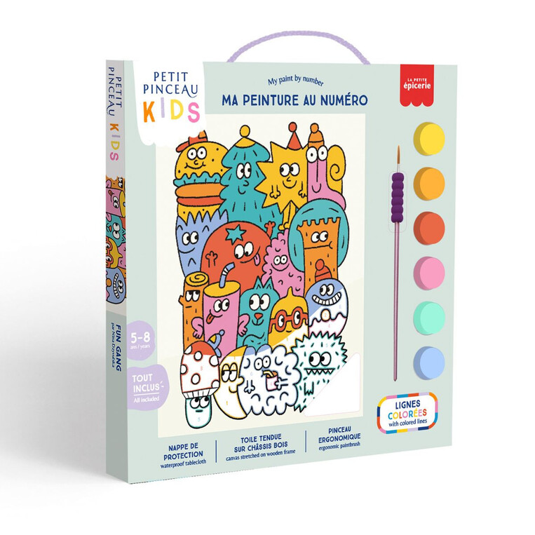 LA PETITE EPICERIE ΣΕΤ ΖΩΓΡΑΦΙΚΗΣ PAINTING BY NUMBERS PETIT PINCEAU KIDS FUN GANG 351009