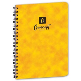 UNIPAP ΤΕΤΡΑΔΙΟ ΣΠΙΡΑΛ A4 (21x29,7cm) 3 ΘΕΜΑΤΩΝ 90φ CONCEPT INSIDE ΚΙΤΡΙΝΟ 30513