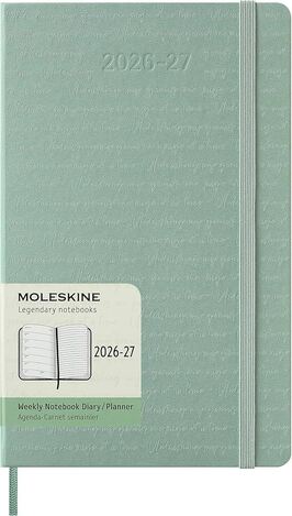 2026 2027 ΗΜΕΡΟΛΟΓΙΟ MOLESKINE LARGE (13x21cm) HARD COVER SAGE GREEN WEEKLY DIARY (ΕΒΔΟΜΑΔΙΑΙΟ ΗΜΕΡΟΛΟΓΙΟ 18ΜΗΝΟ)