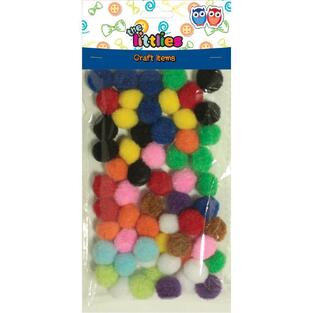 THE LITTLIES ΣΕΤ POM POM ΠΟΜ ΠΟΜ 15mm ΠΟΛΥΧΡΩΜΑ 60τεμ 646594