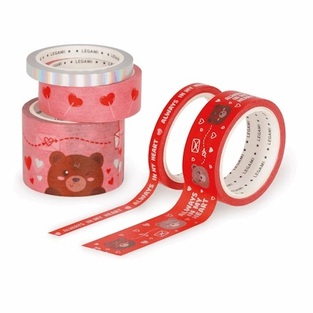 LEGAMI WASHI TAPE ALWAYS IN MY HEART ΣΕΤ 5 τεμ TAP0011