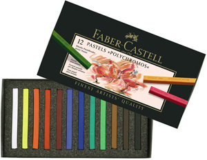 FABER CASTELL ΛΑΔΟΠΑΣΤΕΛ POLYCHROMOS PASTEL 12 ART GRAPHIC
