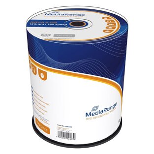 MEDIARANGE DVD+R 4,7GB 16X SPEED 120min CAKE BOX 100pcs MR443
