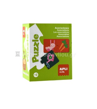 APLI KIDS PUZZLE ΣΕΤ 12 ΠΑΖΛ 2 ΤΕΜΑΧΙΩΝ ΤΙ ΤΑΙΡΙΑΖΕΙ ΜΕ ΤΙ 13190