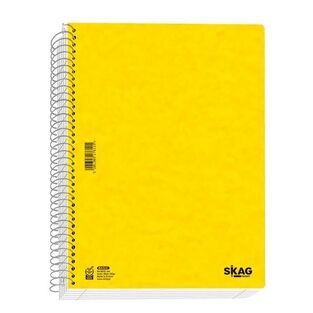 SKAG ΣΗΜΕΙΩΜΑΤΑΡΙΟ ΣΠΙΡΑΛ 10,5x14,8cm 3 ΘΕΜΑΤΩΝ 120φ No21 UNIVERSITY FOIL ΚΙΤΡΙΝΟ 120166