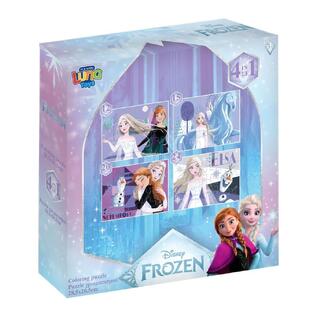 LUNA TOYS ΠΑΖΛ 4 ΣΕ 1 12/15/20/24 ΤΕΜΑΧΙΩΝ FROZEN 565650