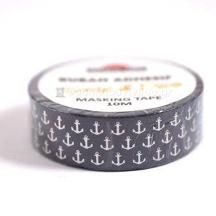 GLOBAL GIFT MASKING TAPE (WASHI TAPE) ΑΥΤΟΚΟΛΛΗΤΗ ΤΑΙΝΙΑ ΧΕΙΡΟΤΕΧΝΙΑΣ 10m ΑΓΚΥΡΕΣ 980339