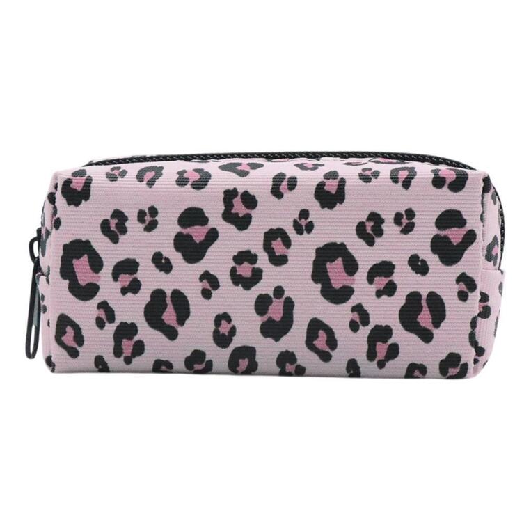 TESORO ΠΟΡΤΟΦΟΛΑΚΙ ΜΠΡΕΛΟΚ DOTS ΡΟΖ ANIMAL PRINT 582409